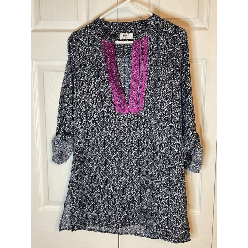 Mott 50 SPF 50 Tunic Swim Coverup Top V-Neck Sun Protection‎ Medium